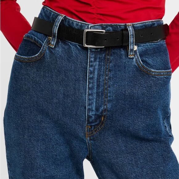 FRAME The Ruler Straight Leg Jeans in Written Blue Wash Size 29 High Rise Denim - Picture 8 of 12